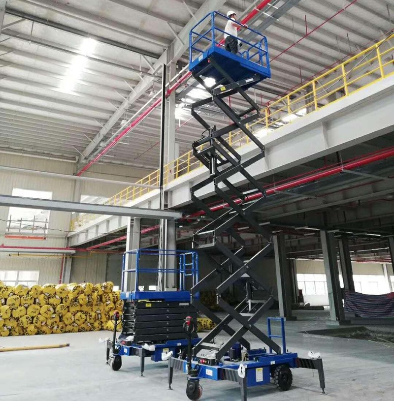 黑河助力行走剪叉式高空作业平台