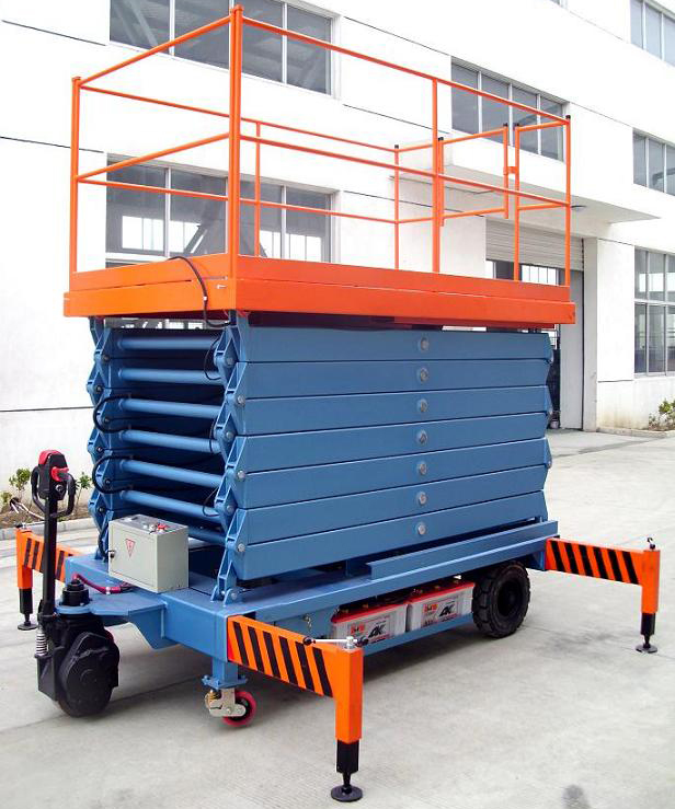 黑河助力行走剪叉式高空作业平台